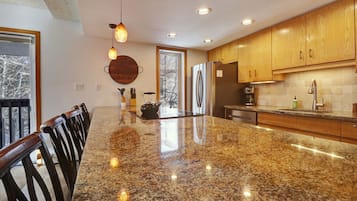 Condo, 2 Bedrooms | Private kitchen | Full-size fridge, microwave, oven, stovetop