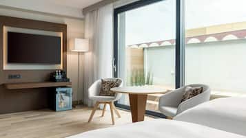 Standardzimmer, 2 Einzelbetten, Balkon | Minibar, Zimmersafe, Schreibtisch, laptopgeeigneter Arbeitsplatz