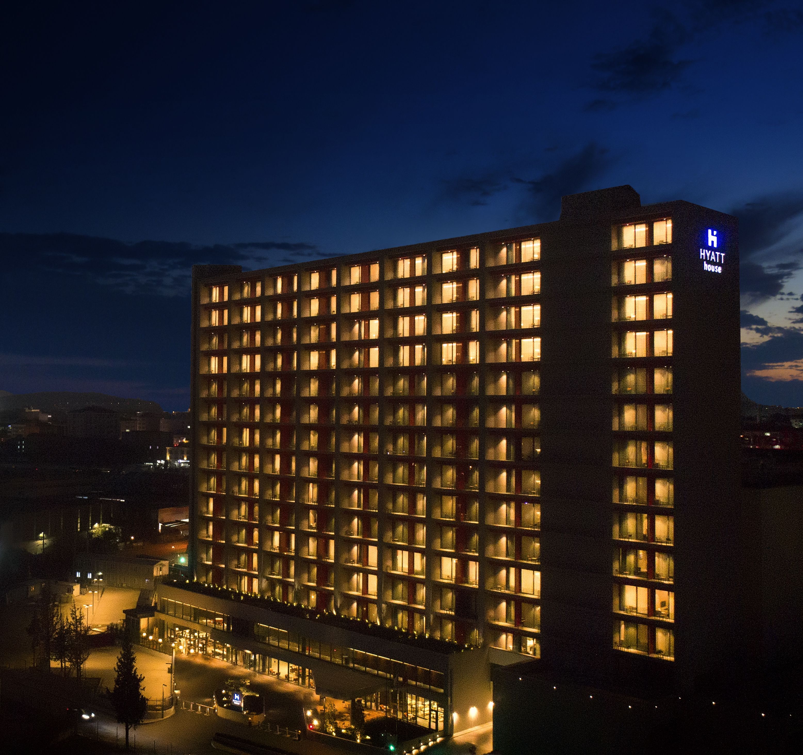 front of property – evening/night