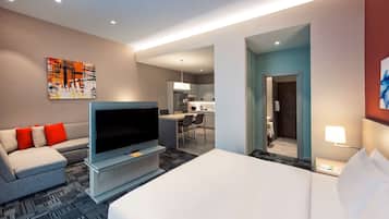 Room, 1 King Bed with Sofa bed (Specialty) | 1 bedroom, in-room safe, soundproofing, iron/ironing board