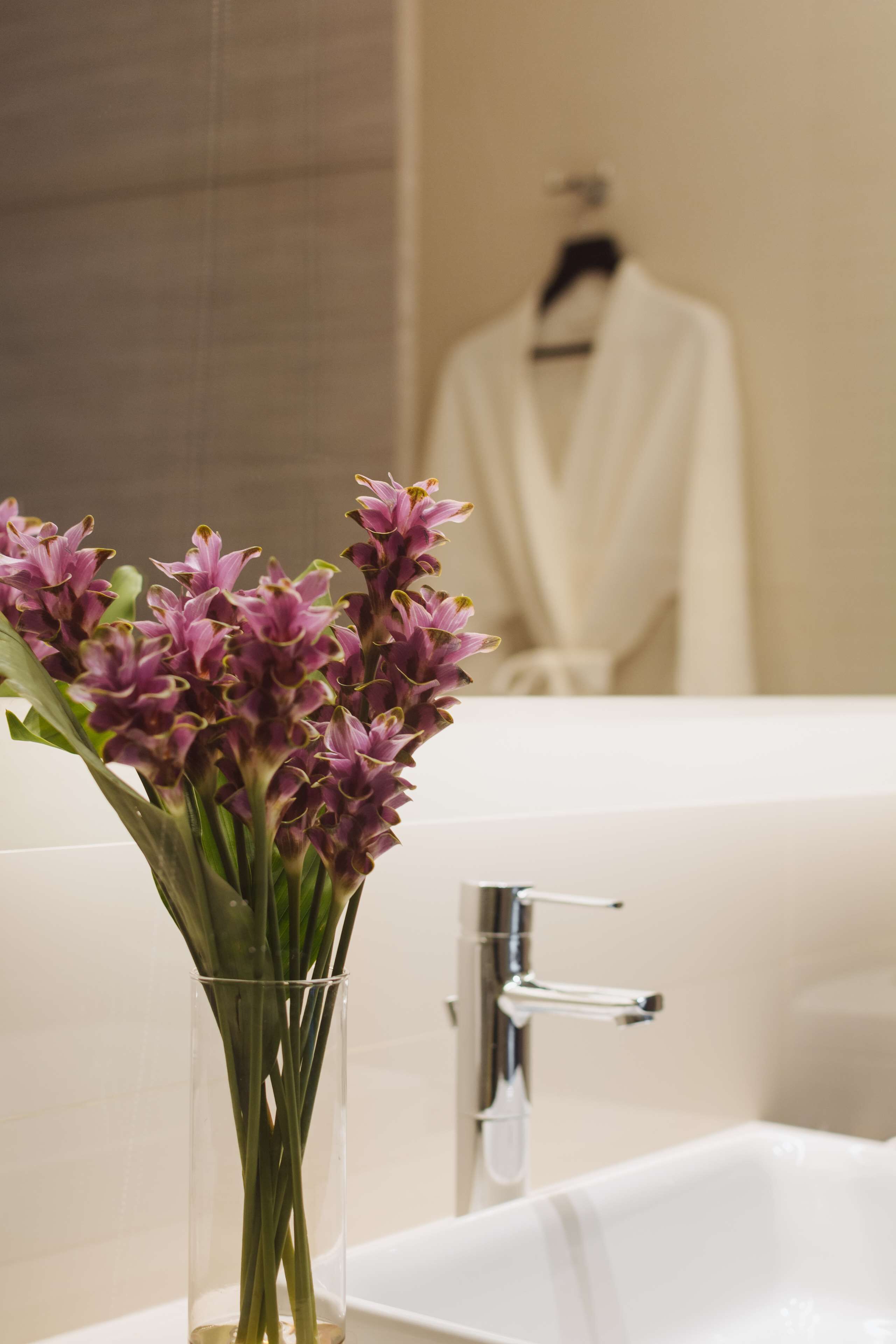 shower, free toiletries, hair dryer, slippers