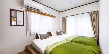 ヴィラ 2 ベッドルーム | 2 室のベッドルーム、遮光カーテン、アイロン / アイロン台、WiFi (無料)