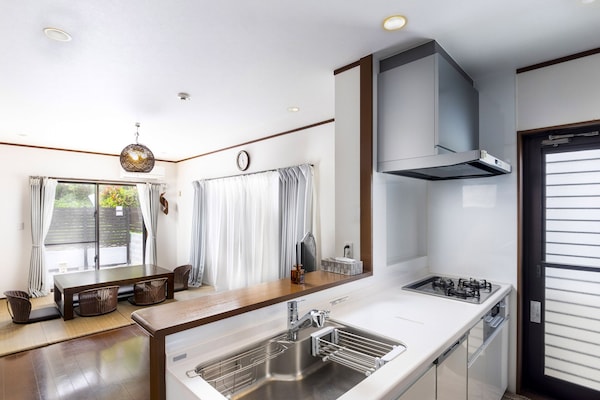 Villa, 2 Bedrooms | Private kitchen | Full-size fridge, microwave, stovetop, dishwasher