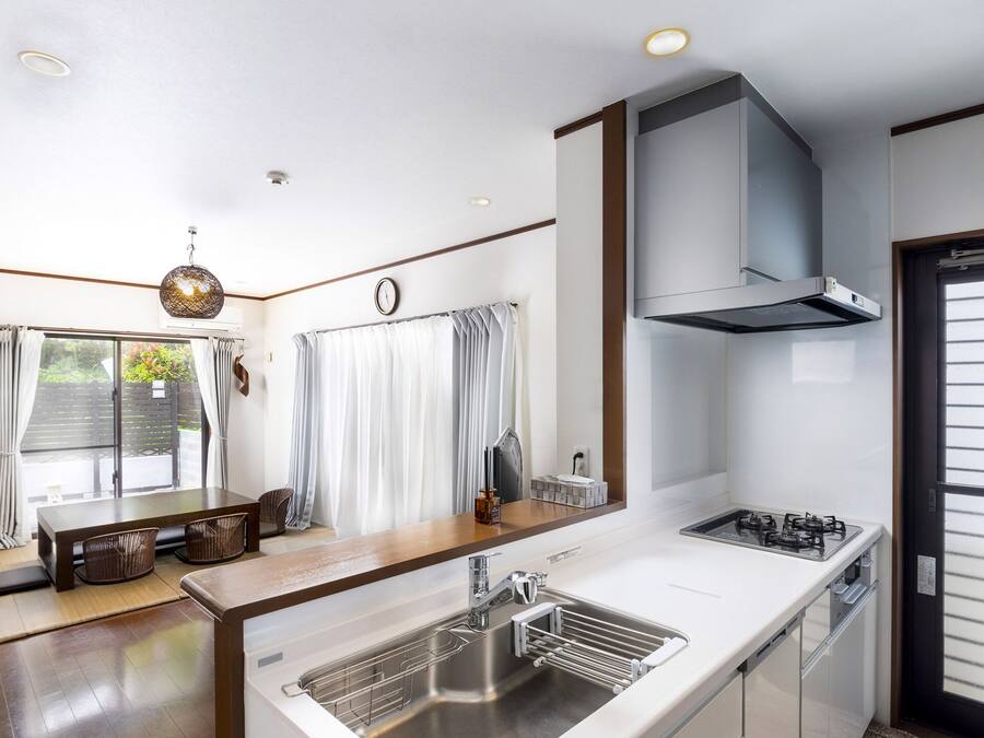 Villa, 2 camere da letto | Cucina privata | Frigorifero con congelatore, microonde, piano cottura, lavastoviglie