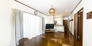 Villa, 2 Bedrooms | Living area | 55-inch flat-screen TV with digital channels, TV - Sea Stay Okinawa (Onna)