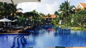 Indoor pool, outdoor pool, open 6 AM to 6 PM, pool umbrellas - Pearl Paradise Villa Danang (Da Nang)