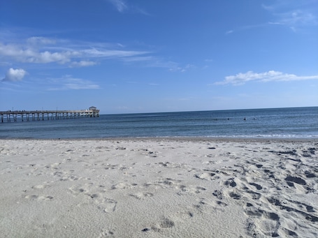 Sun loungers. Oceanside. Great beach access.