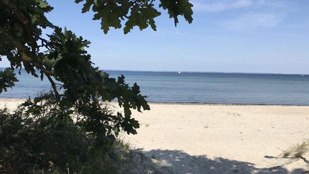 A beach with clear skies and calm waters. - Sealounge Vacation Home Near the Beach, Sauna, Beach Chair, Free Wi-Fi - SEASIDE - (Rosenhagen)