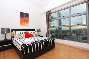 Family Suite, 3 Bedrooms, 2 Bathrooms, City View | 1 bedroom, blackout drapes, iron/ironing board, free WiFi - AirPorter Bukit Bintang Residence (Kuala Lumpur)