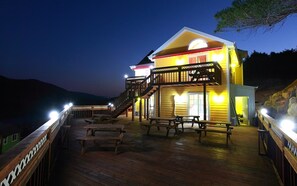 Front of property – evening/night