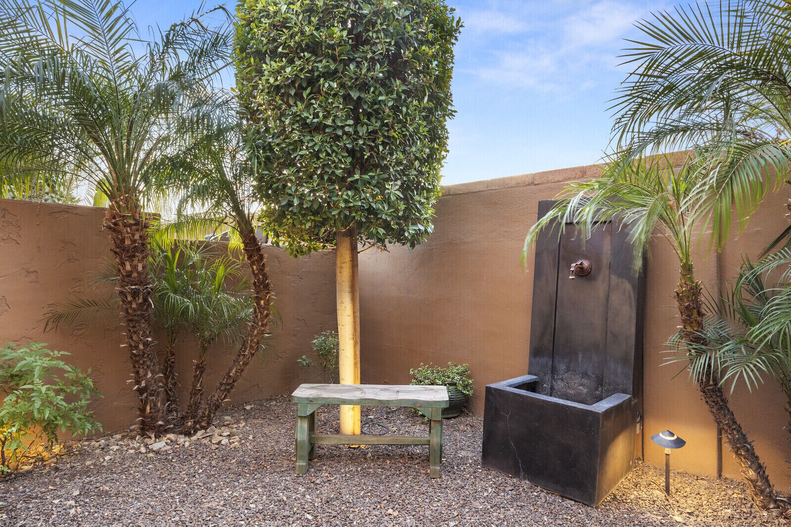 back yard fountain