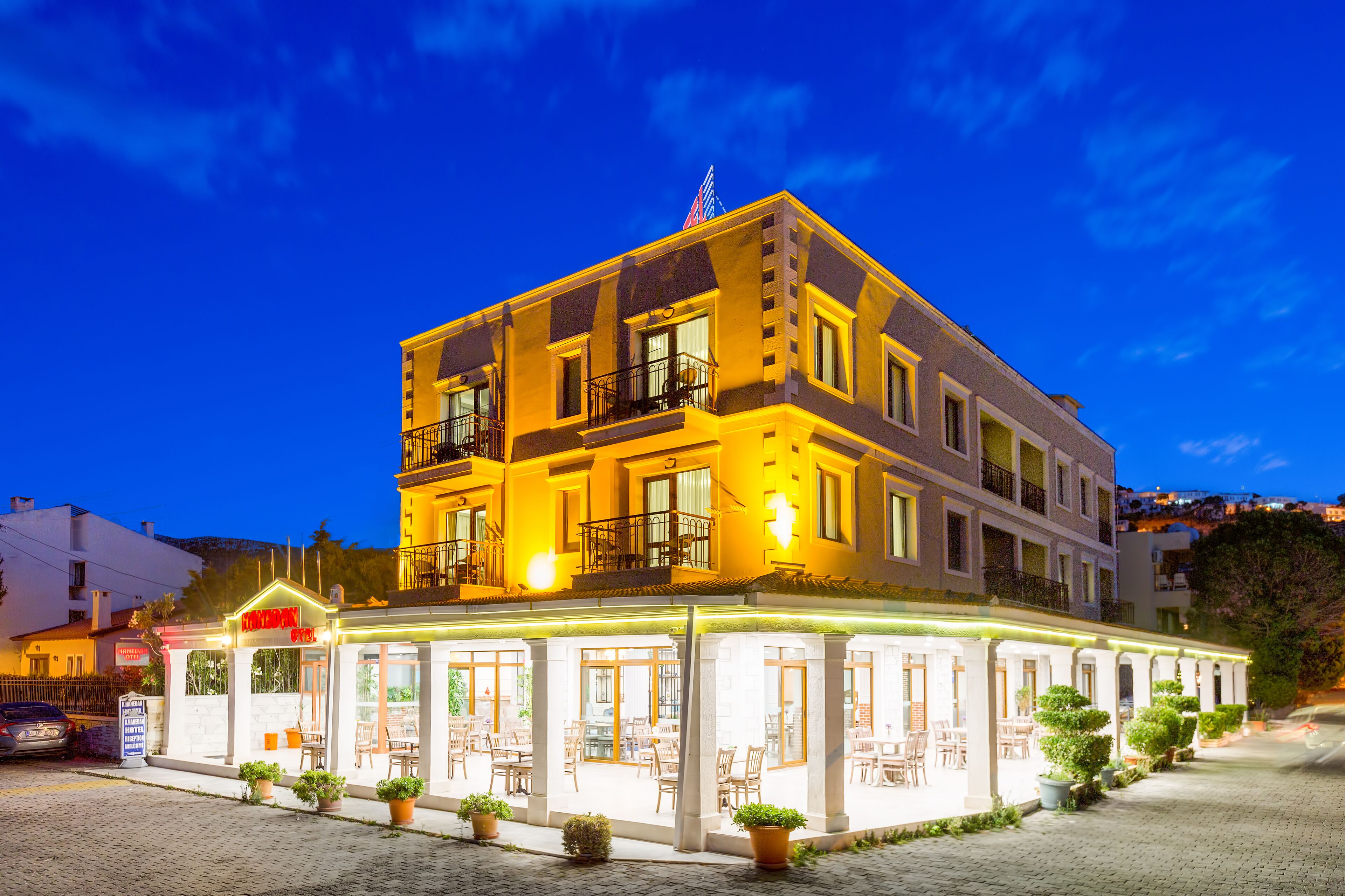 front of property – evening/night