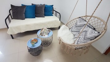 時尚公寓, 1 間臥室 | 客廳 | 平面電視