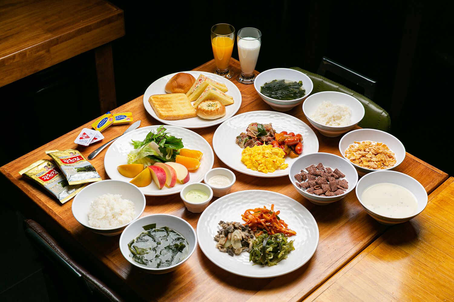 daily local cuisine breakfast (krw 14000 per person)