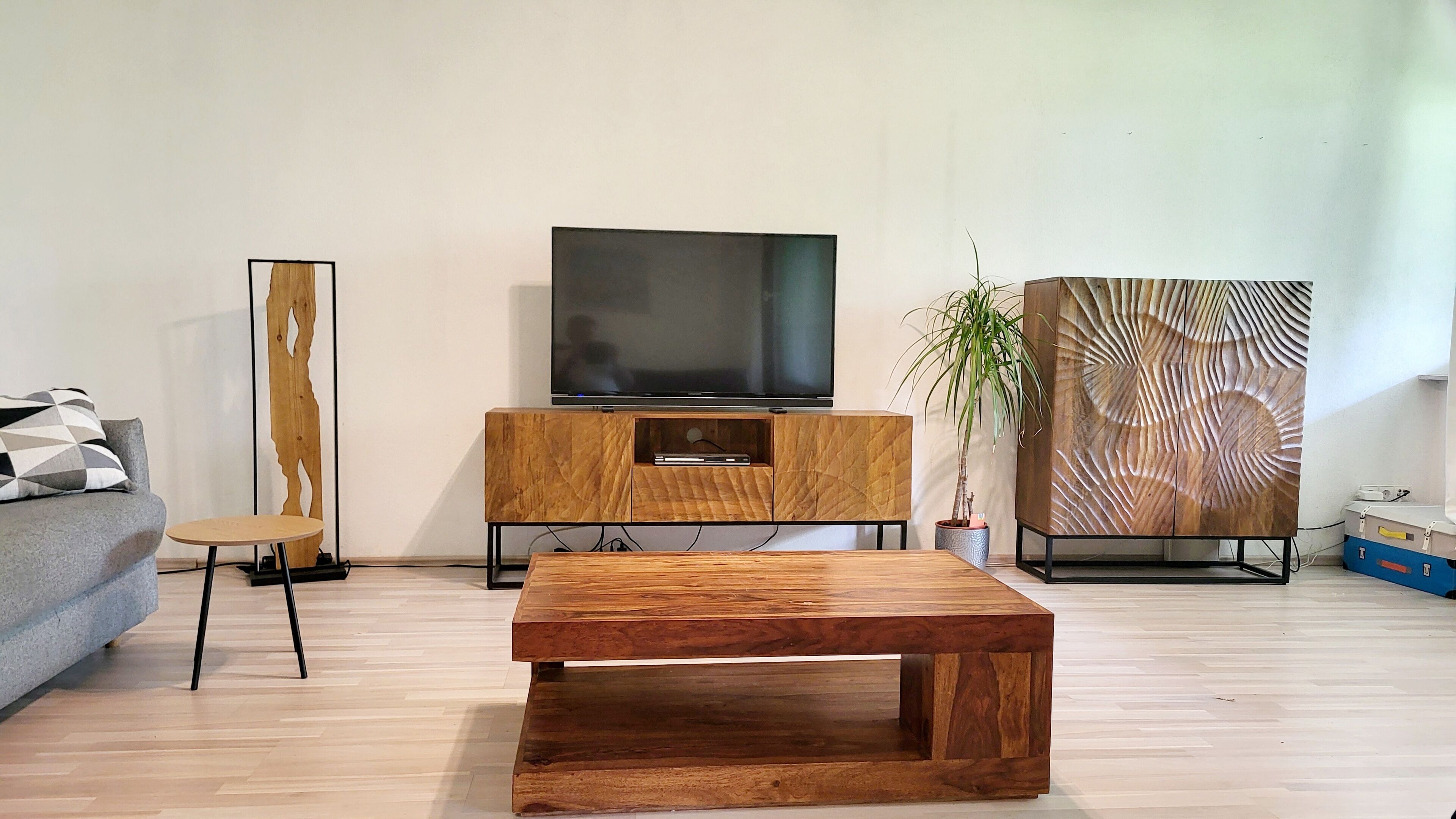 Apartment | Living area | 42-inch flat-screen TV with cable channels, TV, DVD player