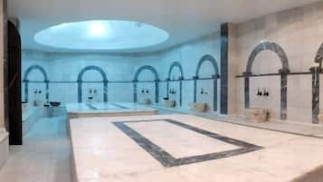 Sauna, baño de vapor, baño turco o hammam y tratamientos corporales