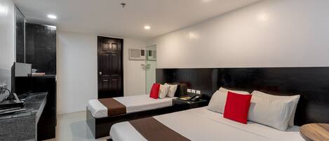 Desk, soundproofing, iron/ironing board, rollaway beds