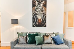 舒適公寓, 1 間臥室 | 客廳 | 平面電視