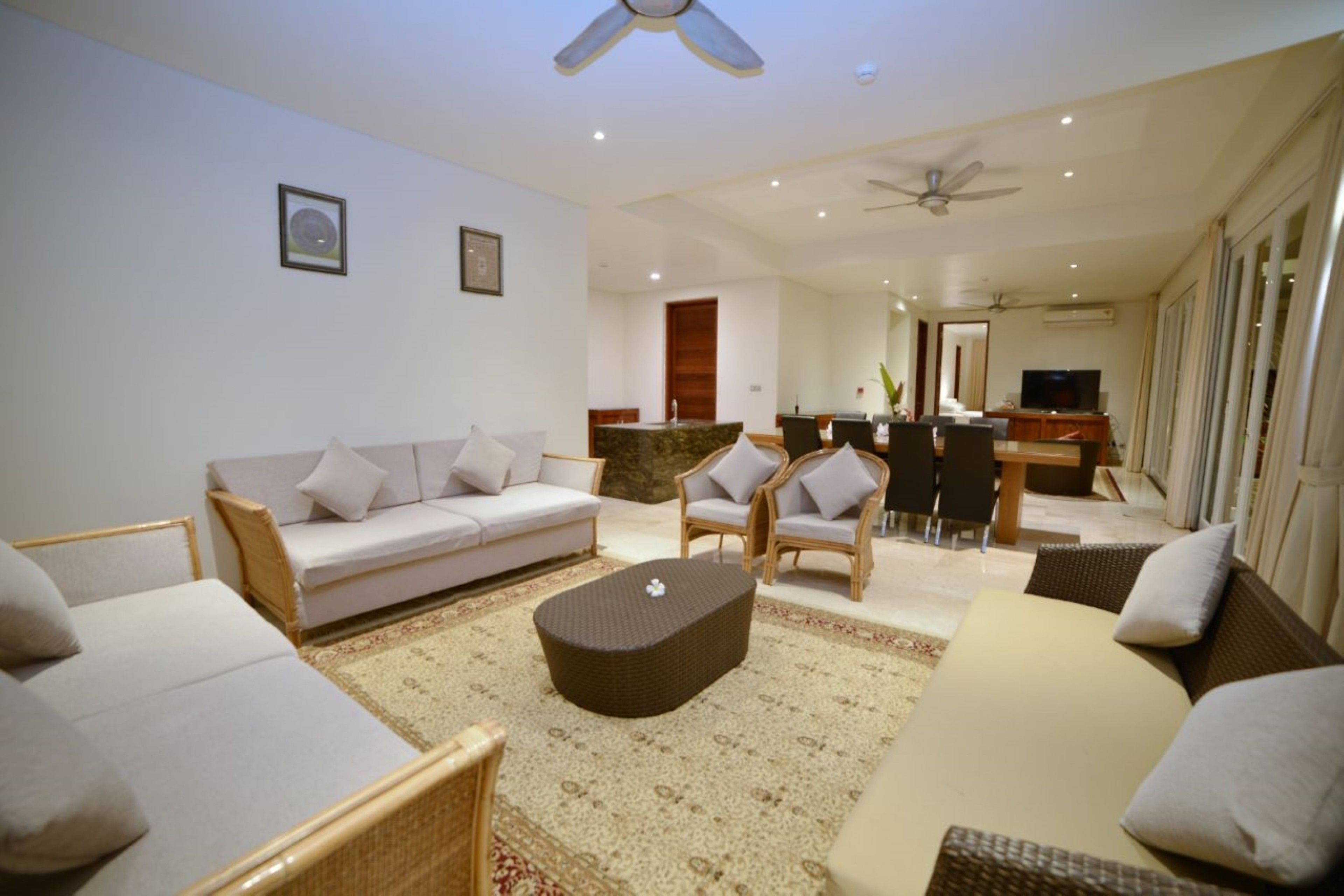 raja pool villa  | living room | smart tv