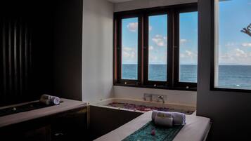 Body treatments, aromatherapy, hot stone massages, sports massages