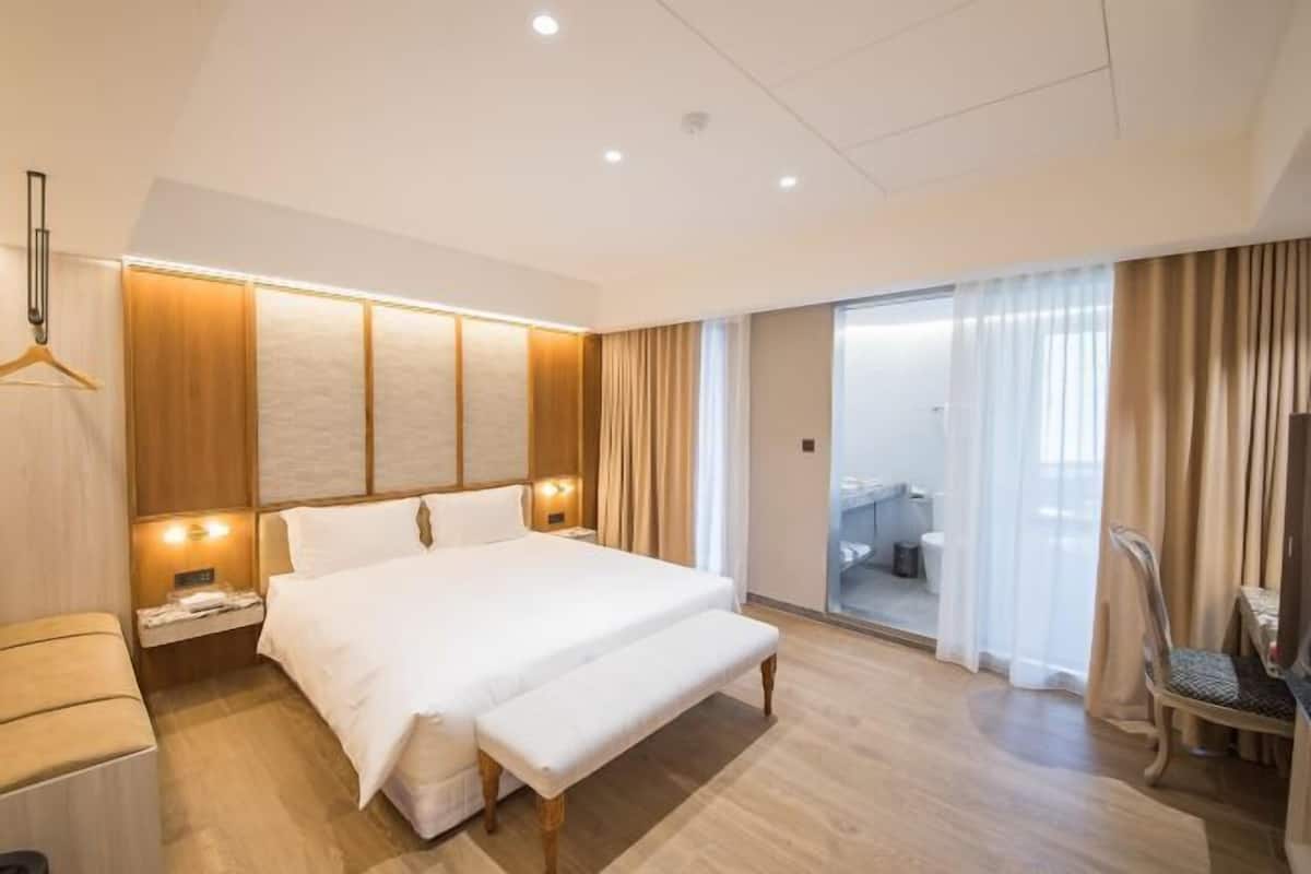 1 quarto, roupas de cama premium, camas com colchões pillow-top