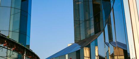 Blick von der Unterkunft