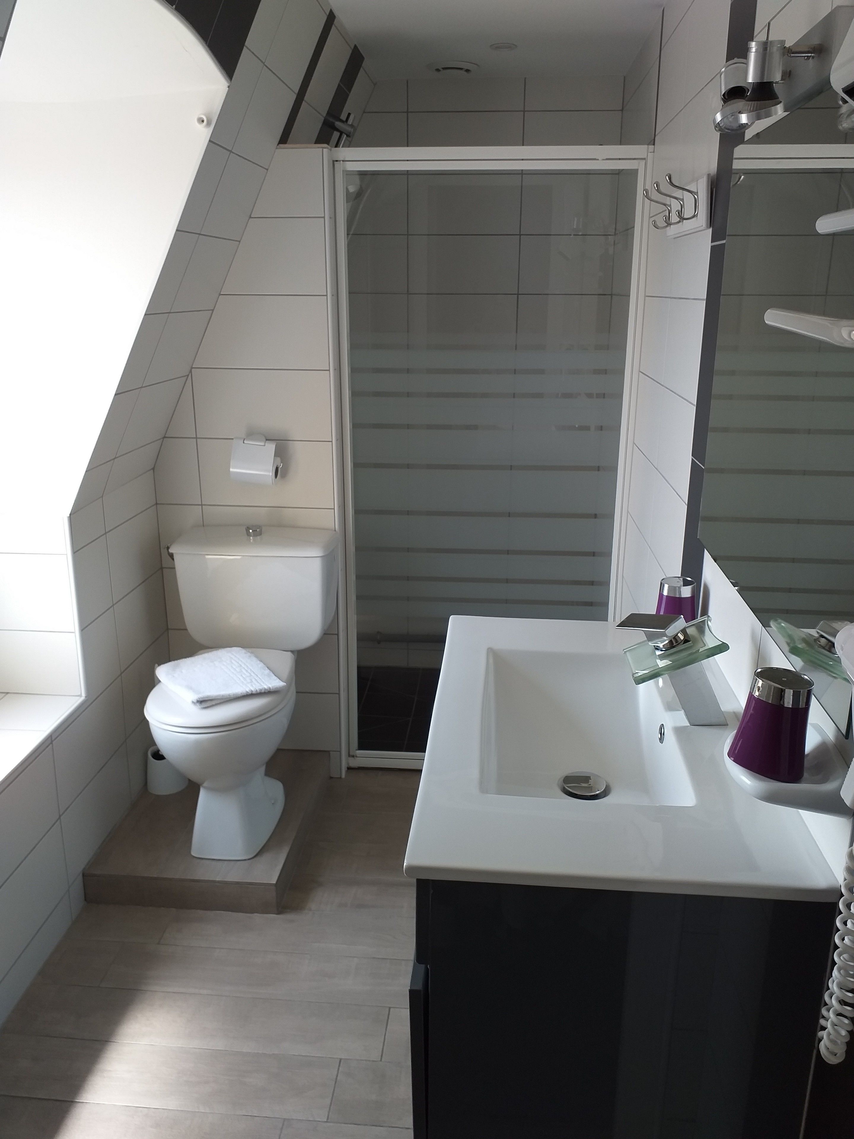 triple room | bathroom | shower, free toiletries, hair dryer, towels