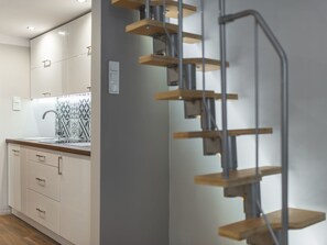 Leilighet (studio 4) | Eget tekjøkken | Kjøleskap, kokeplater, vannkoker og kjøkkenutstyr