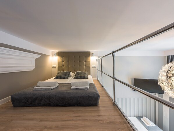Appartement (studio 5) | Literie de qualité supérieure, chambres insonorisées