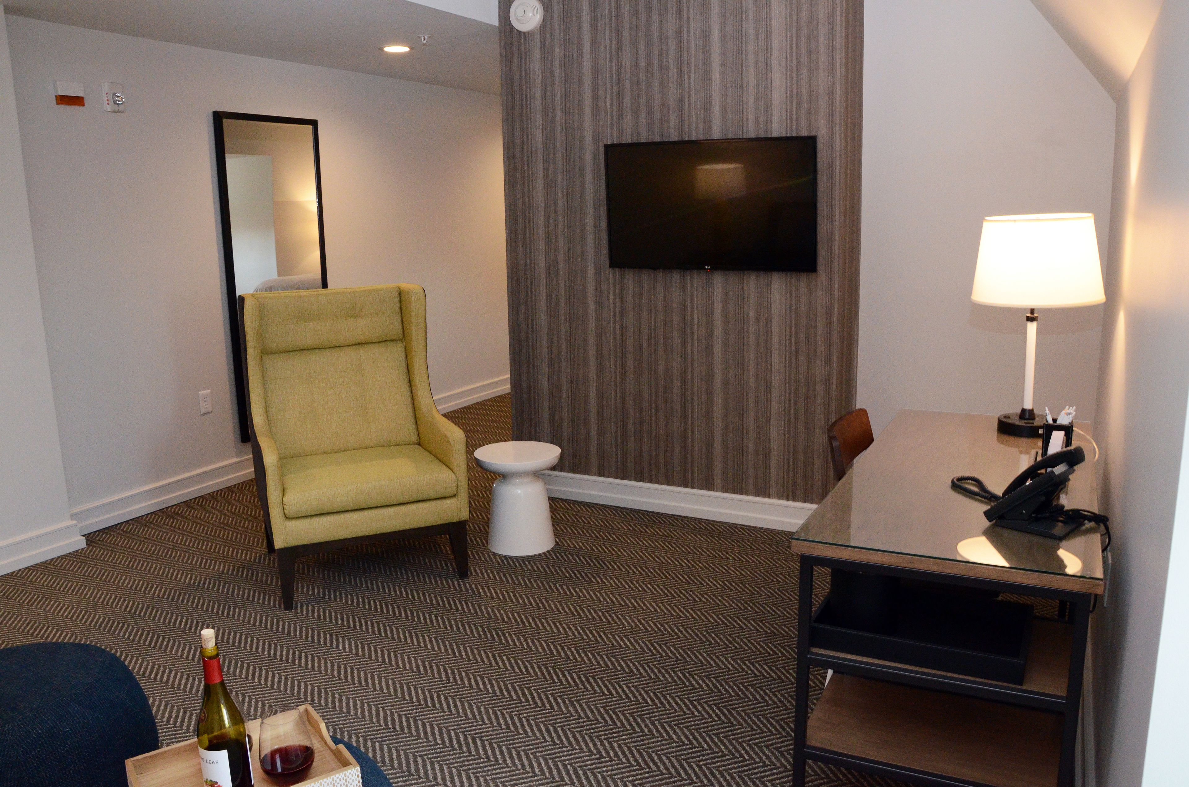 executive suite, 1 king bed with sofa bed | television