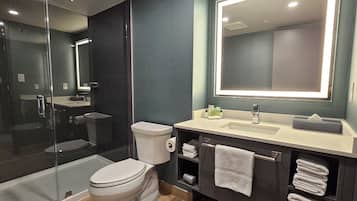 Free toiletries, hair dryer, towels, soap