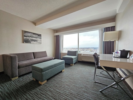 Deluxe Room, 2 Queen Beds (Deluxe Family Suite) | Living area | 49-inch flat-screen TV with satellite channels, TV. Vittoria Hotel and Suites