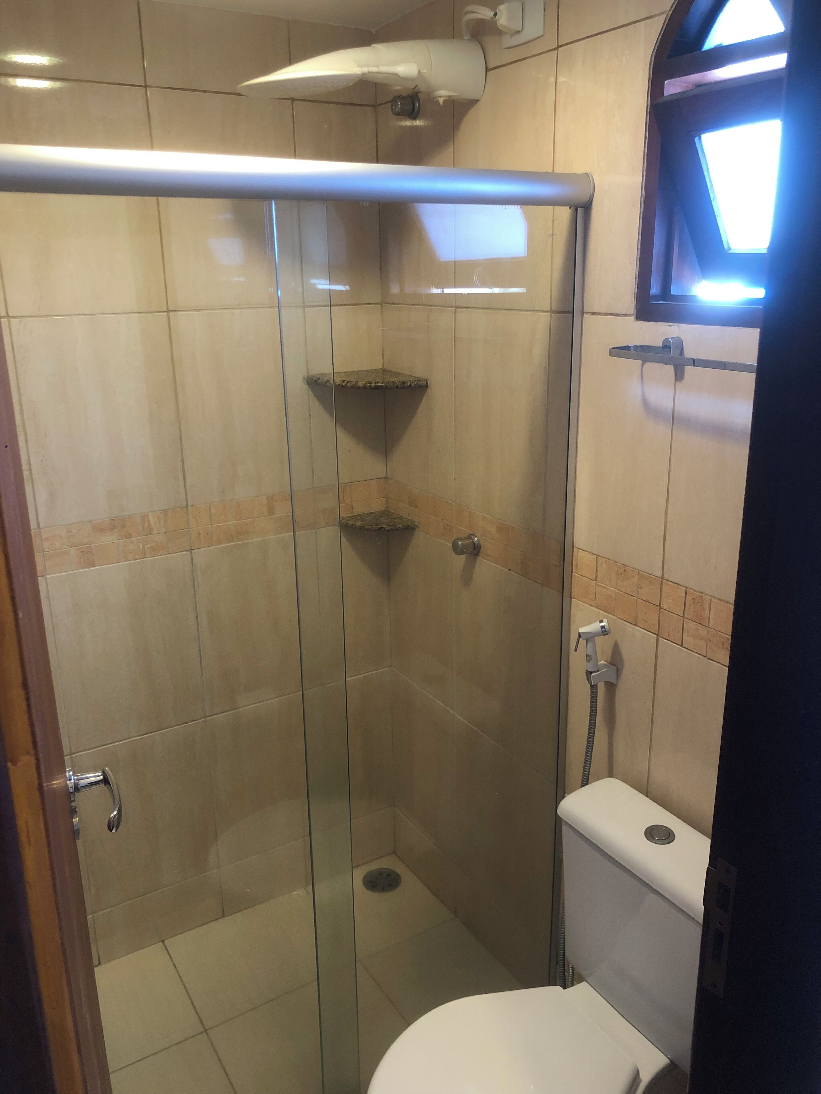 single room | bathroom | shower, free toiletries, hair dryer, towels