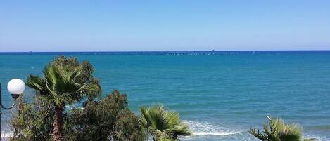 Blick von der Unterkunft