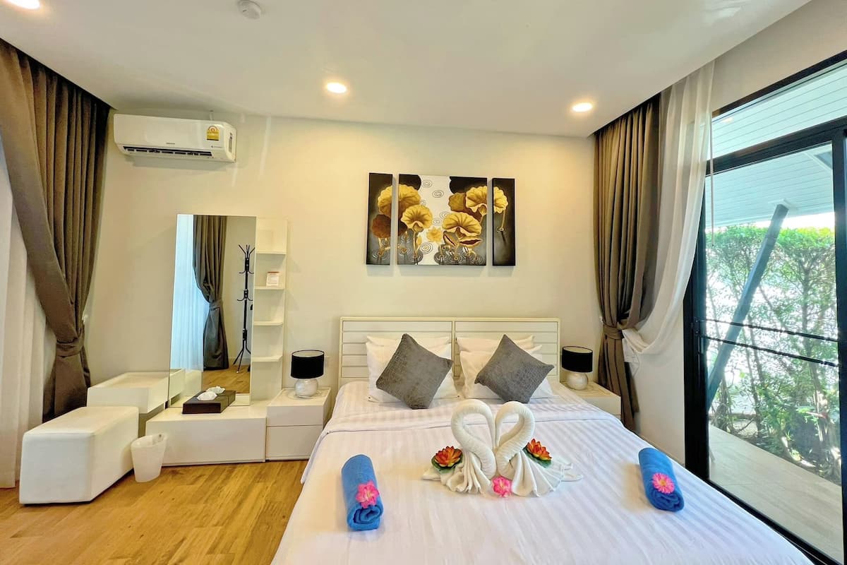 Honeymoon-Villa | 1 Schlafzimmer, hochwertige Bettwaren, Minibar, Zimmersafe