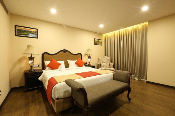 Presidential-suite - 1 kingsize-seng | Stue | Fladskærms-tv