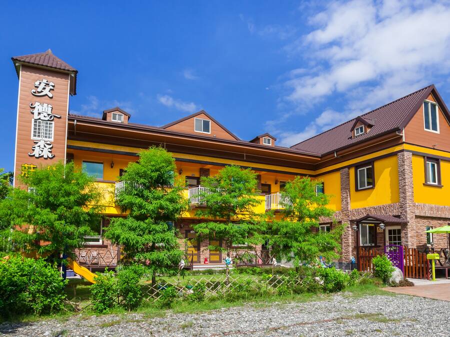 Voorkant van accommodatie