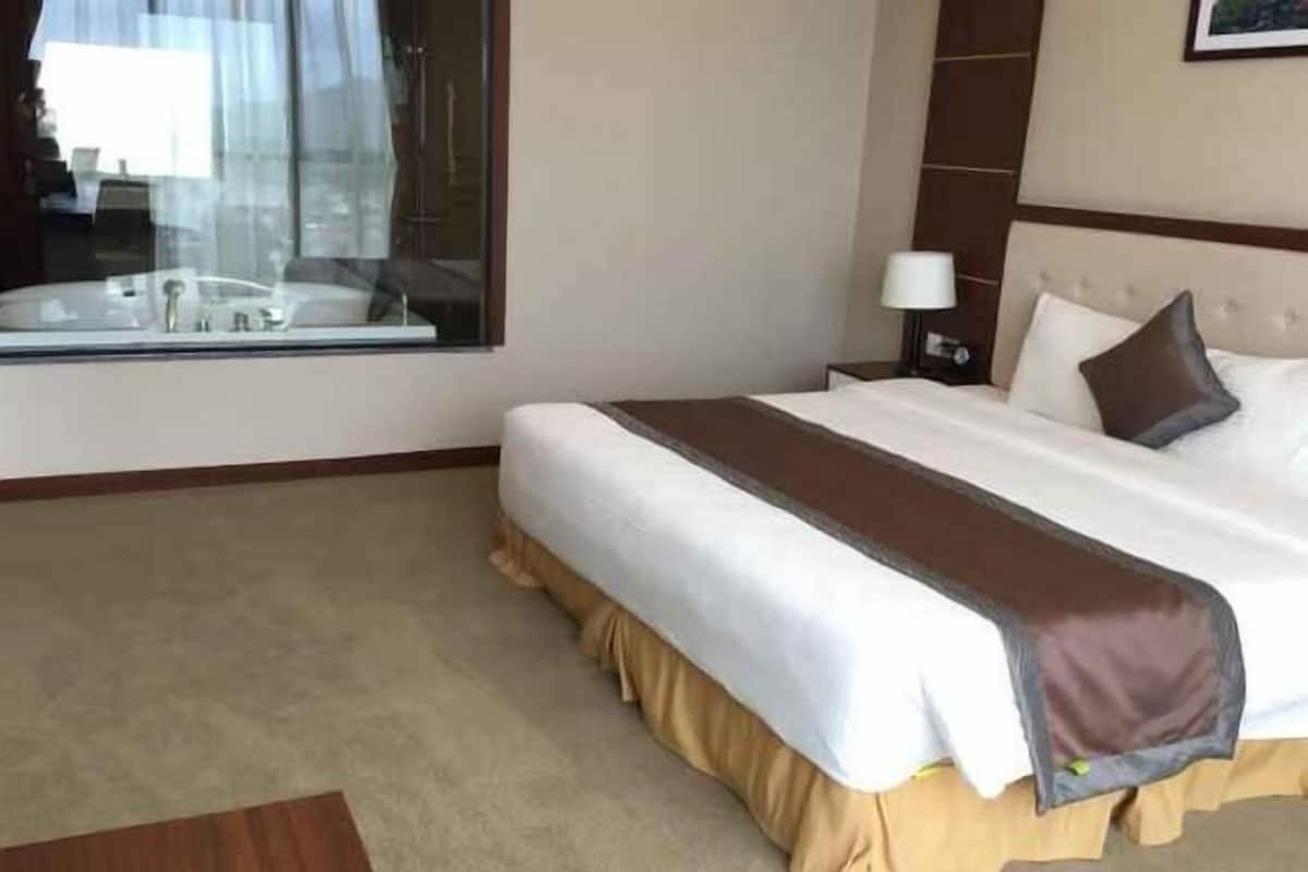 Minibar, coffres-forts dans les chambres, bureau, rideaux occultants