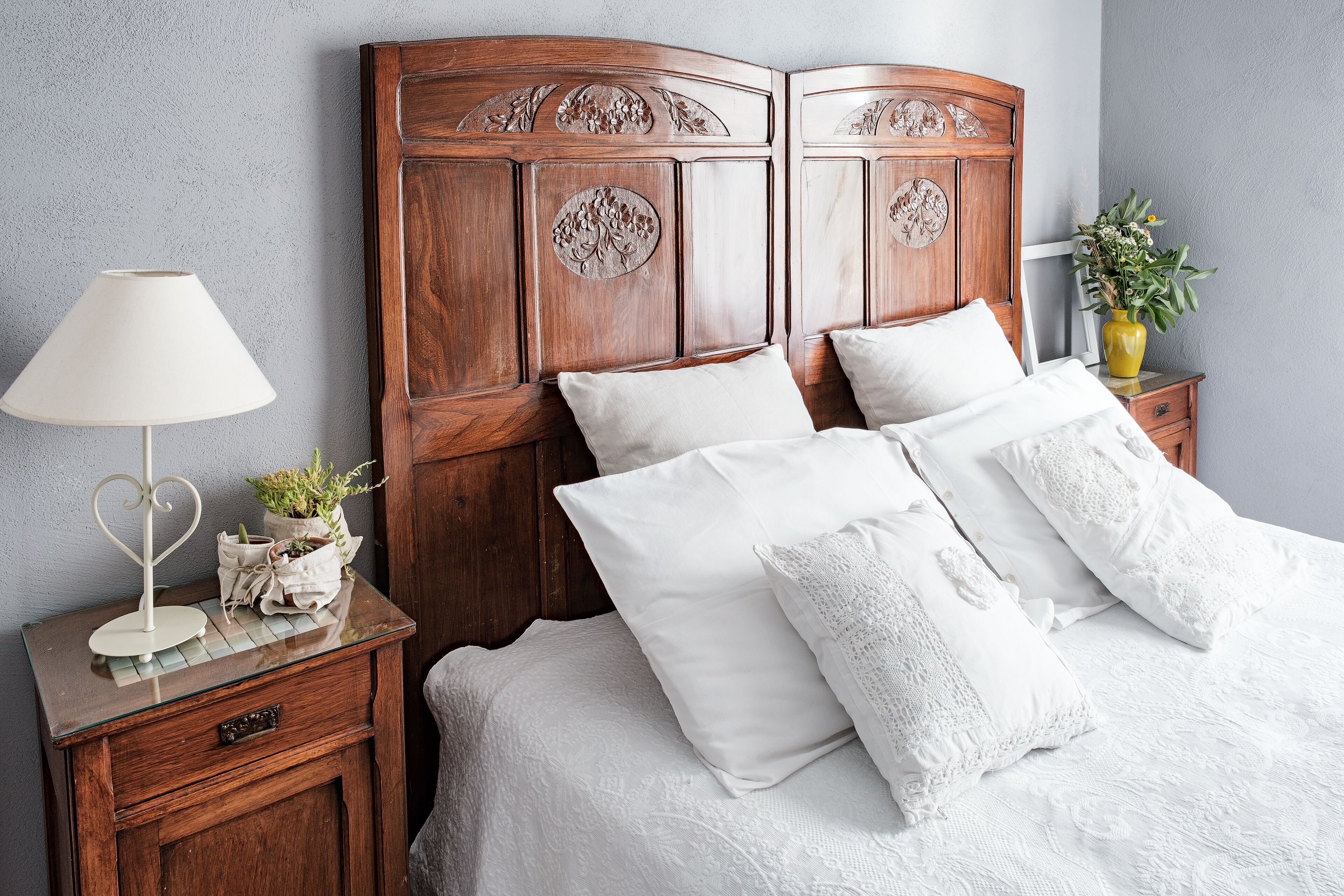 Vierbettzimmer, 1 Schlafzimmer, zum Garten hin