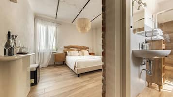 Habitació doble Deluxe, 1 dormitori, zona enjardinada | Escriptori, wifi gratuïta i roba de llit