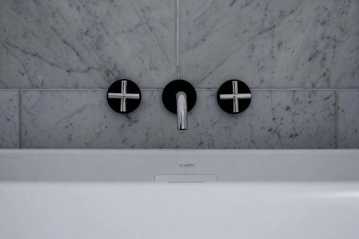 Bathroom | Designer toiletries, hair dryer, bathrobes, slippers