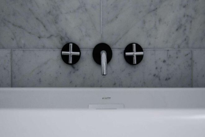 Bathroom | Designer toiletries, hair dryer, bathrobes, slippers