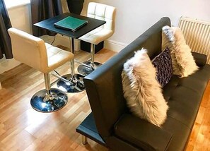 Cottage, 3 Bedrooms (69 Curate) | Living area | Flat-screen TV - Curate Cottages (Liverpool)