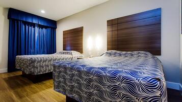 Premium bedding, desk, soundproofing, iron/ironing board
