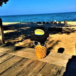 On the beach