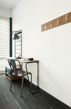 In-room safe, desk, iron/ironing board, WiFi at Pod Times Square