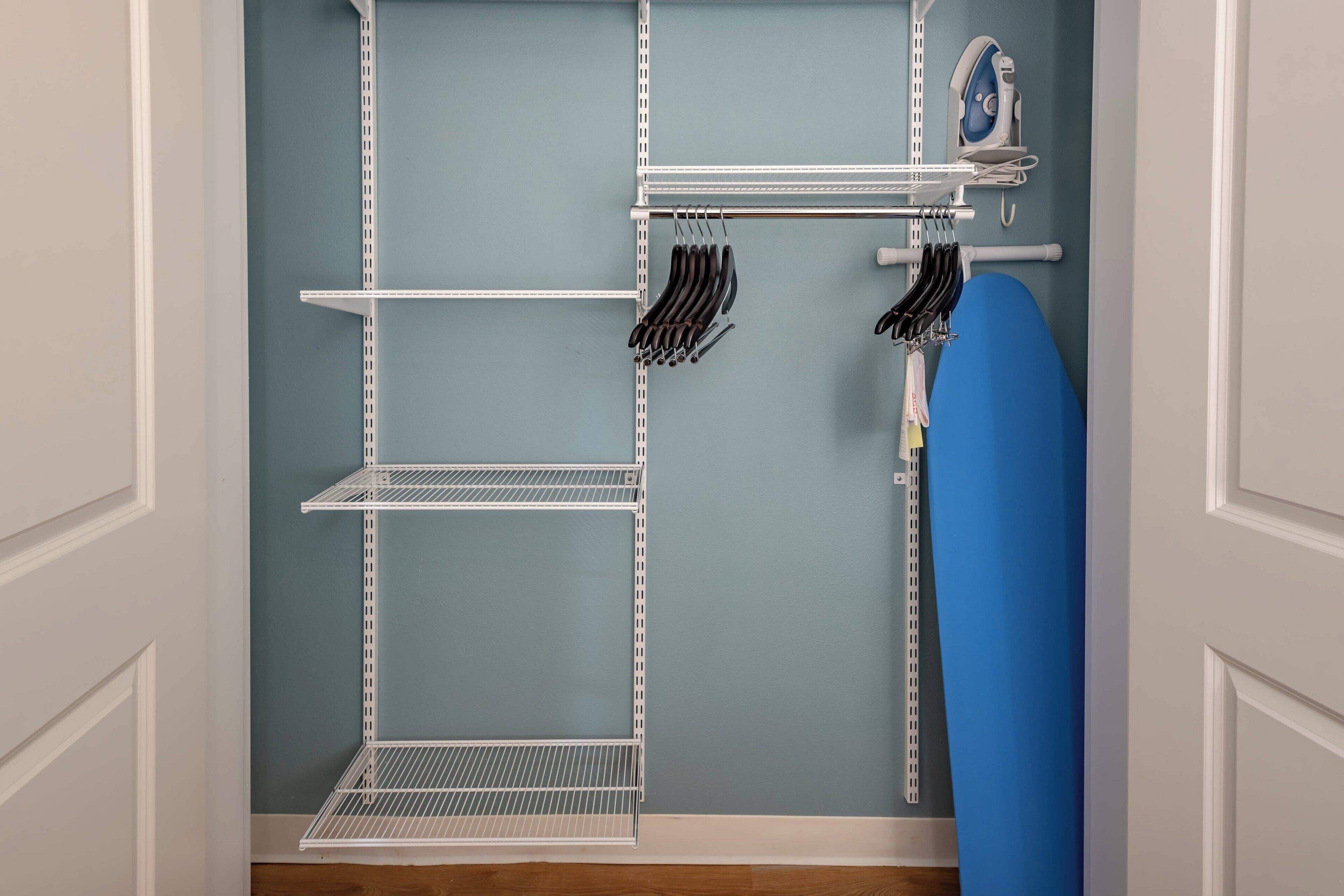 1 bedroom, desk, laptop workspace, blackout curtains