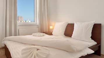 Strykejern/-brett, wi-fi (inkludert) og sengetøy