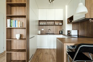 Fridge, oven, dishwasher, electric kettle