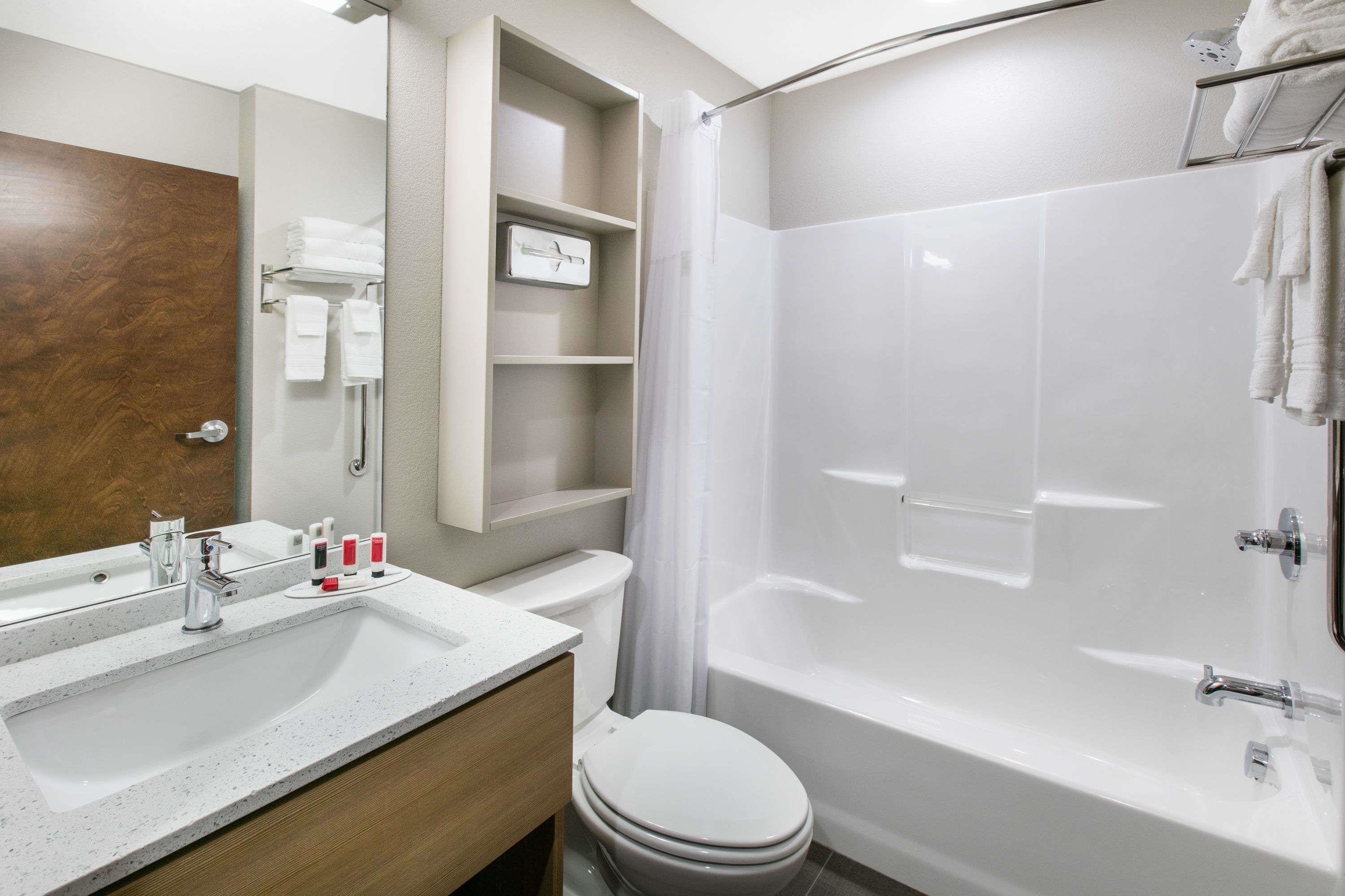room, 1 queen bed, non smoking, jetted tub | bathroom | combined shower/bathtub, free toiletries, hair dryer, towels